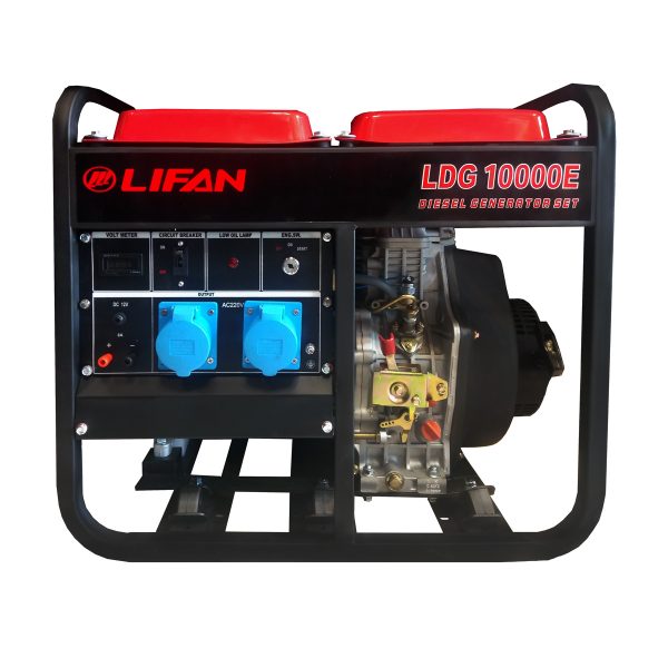 موتور برق دیزل لیفان 7.5 کیلووات استارتي چرخ دار LDG10000E